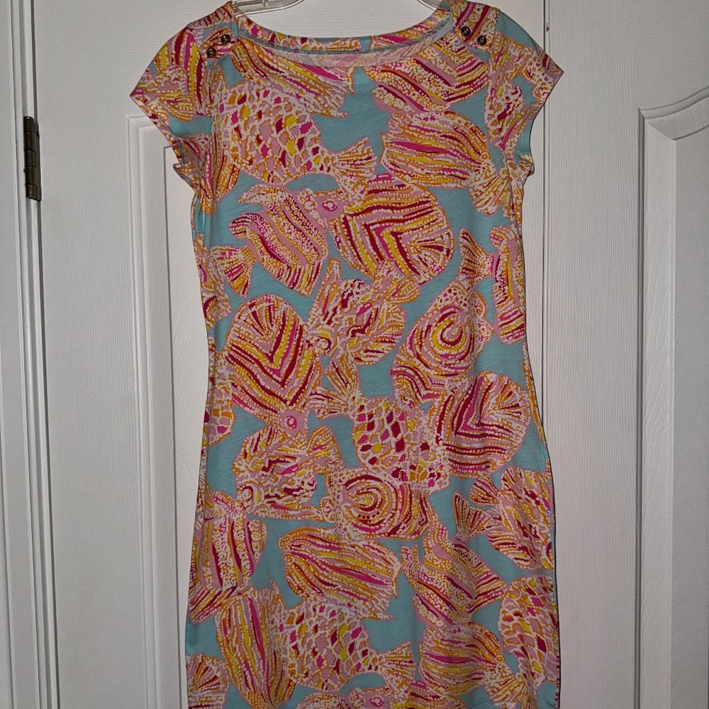 Lilly Pulitzer-Loren Breakwater Dress Tini Bikini Print-New Without Tags-Size S